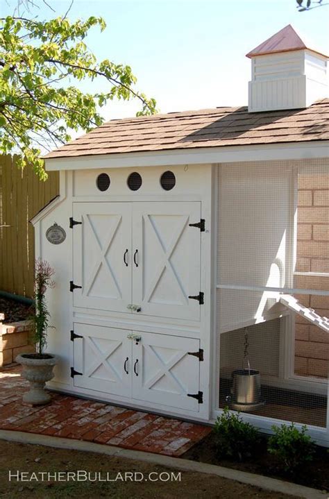 remodelaholic cute diy chicken coop  attached