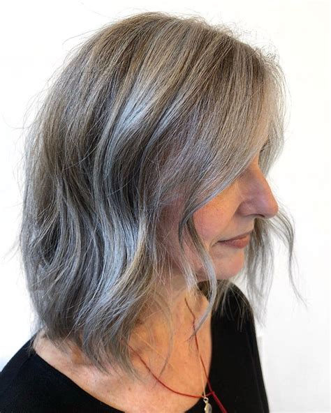 How This Woman Transitioned From Brown To Natural Gray Hair In A Year Grey Brown Hair Natural