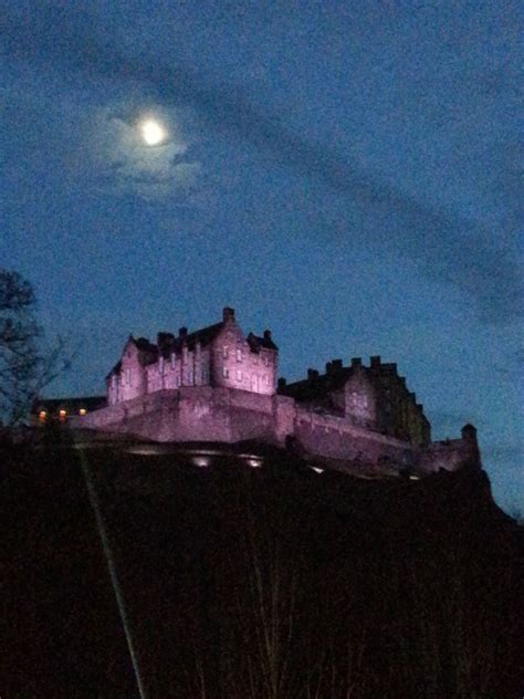 Edinburgh Castle By Moonlight Edinburgh Castle Edinburgh Castle