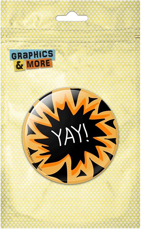 Yay Approval Encouragement Pinback Button Pin Badge Clothing