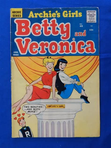 Vintage Archie Comics Archies Girls Betty And Veronica 49 1960 £3931