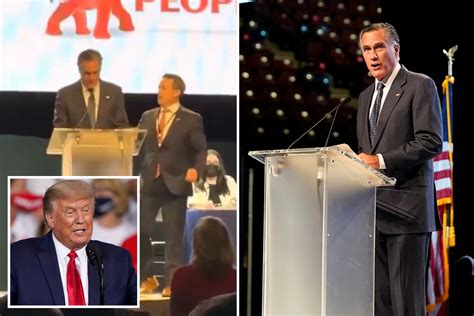 senator mitt romney is booed off stage by utah gop convention and blasted as a communist after
