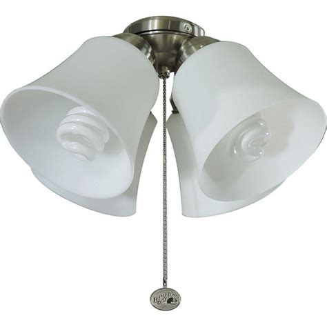 Wide range of ceiling and lamp shades available to buy today at dunelm, the uk's largest homewares and soft furnishings store. Hampton Bay 4-Light Universal Ceiling Fan Light Kit with ...