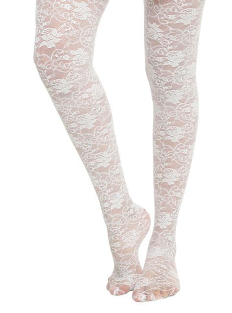 sheer white tights from lovesick with a white rose design white pantyhose white tights tights