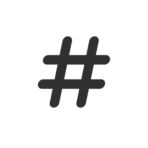 Hashtag Number Sign Tag Twitter Icon