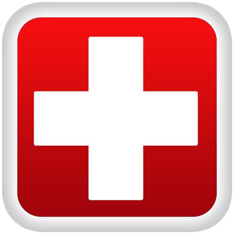 Medical Red Cross Symbol Clipart Image