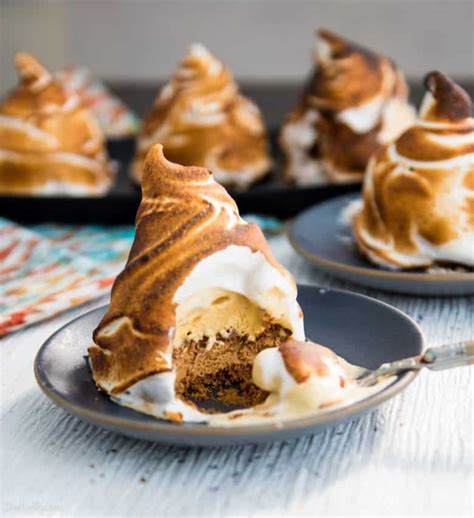 Easy Individual Baked Alaska With Pumpkin And Salted Caramel Betsylife