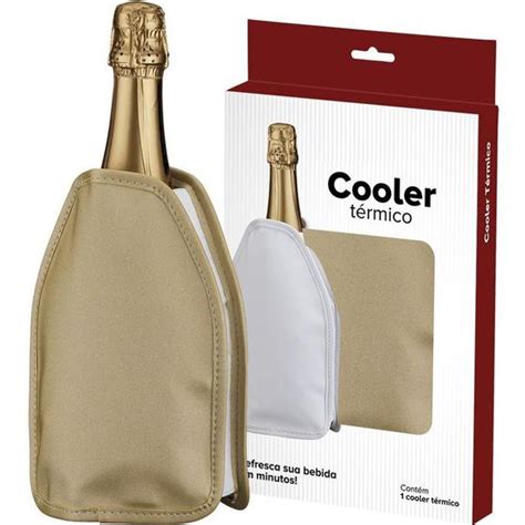 Kit Cooler T Rmico Gel Dourado Brasil Do Vinho Ideal P