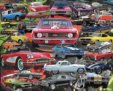 Boomers Favorite Cars 1000 Pieces Hart Puzzles Puzzle Warehouse