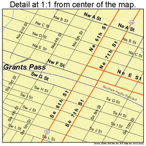 Grants Pass Oregon Street Map 4130550