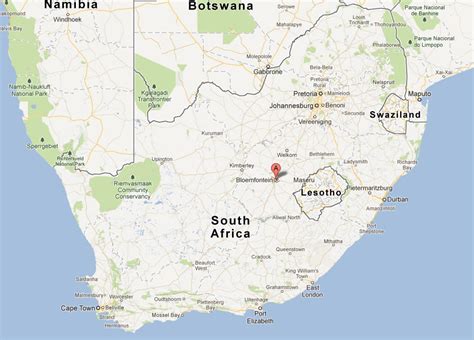 Bloemfontein Map And Bloemfontein Satellite Image
