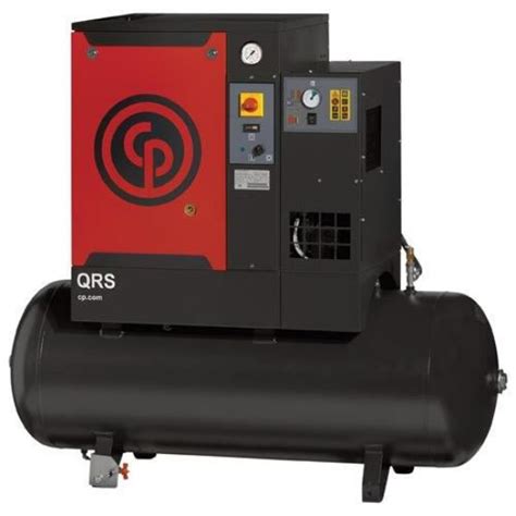 Chicago Pneumatic Qrs 55 Hpd Tm 5hp Rotary Screw Compressor W Dryer