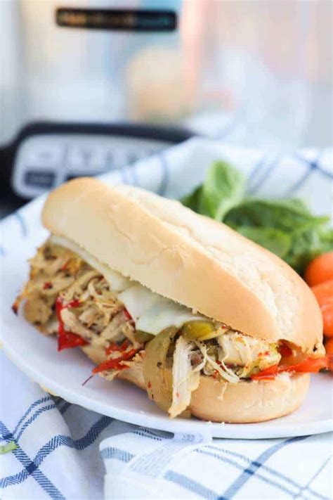 Slow Cooker Philly Chicken Cheesesteak The Diary Of A Real Housewife