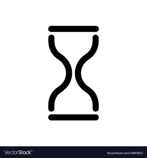 Hourglass Icon Symbol Time History And Royalty Free Vector