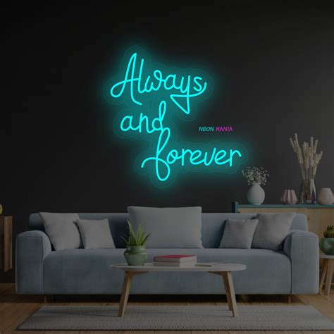 Always And Forever Neon Sign Always And Forever Neon Led Etsy