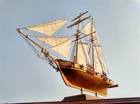 Scale 196 Classics Antique Wooden Sail Boat Model Kits Harvey 1847