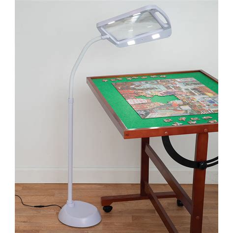 Jigsaw Led Magnifier Floor Lamp Puzzle Accessory Bits And Pieces