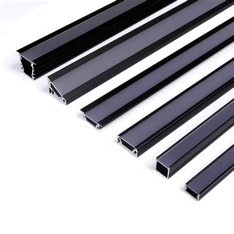 Black Led Aluminum Profile Black Diffuser Manufacturer Lightstec