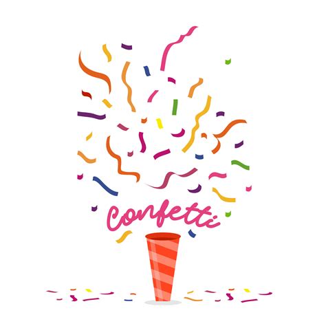 Confetti Vector Illustration At Getdrawings Free Download