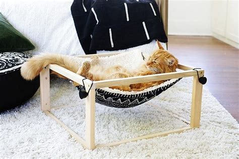 How To Make A Cat Hammock Diy Cat Hammock Cat Hammock Diy Cat Bed