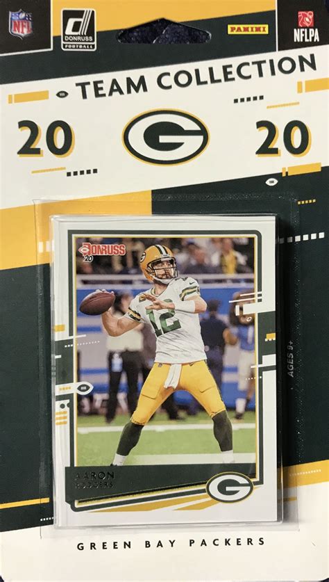 Green Bay Packers 2020 Donruss Factory Sealed 10 Card Team Set With