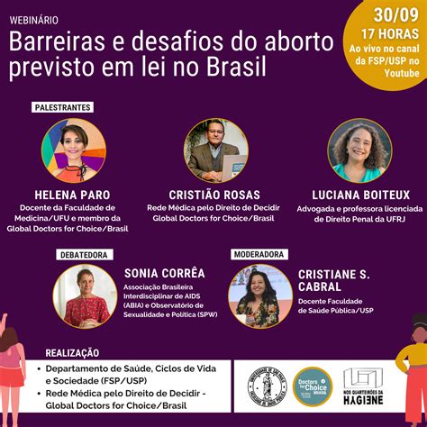 Barreiras E Desafios Do Aborto Legal No Brasil Tema De Webinar No Dia