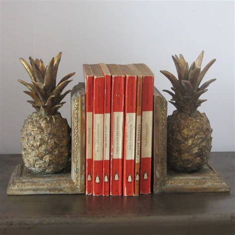 Golden Pineapple Bookends Pineapple Bookends Bookends