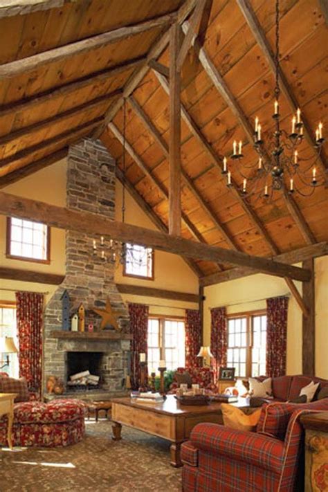 Discover the different types of vaulted ceilings perfect for enhancing your home interior's look and feel. rustic vaulted ceilings with chandelier