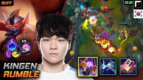 Kingen Rumble Top Build Riftmaker Arcane Comet LOL KR Challenger