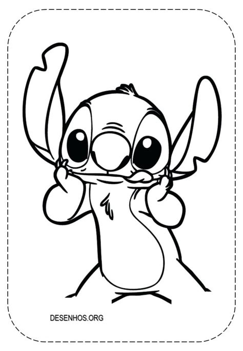 40 Desenhos Do Stitch Para Colorir E Imprimir