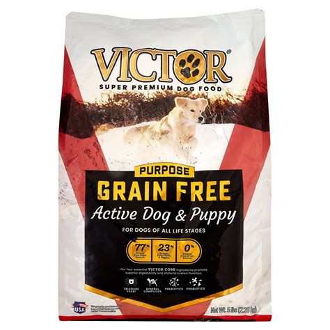 Victor Grain Free Active Dog And Puppy Formula Dry Dog Food 5 Lb