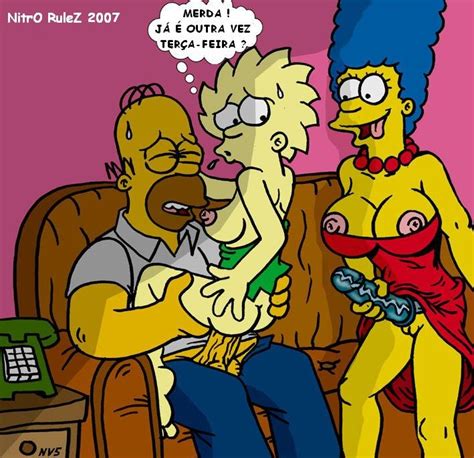 Rule 34 Female Homer Simpson Human Lisa Simpson Male Marge Simpson