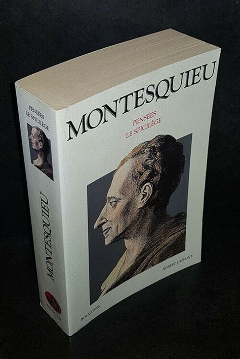Montesquieu Pensées Book Cover Books Ebay