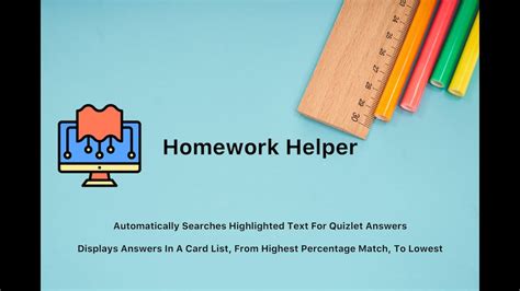 Homework Helper Automatically Find Quizlet Answers Youtube
