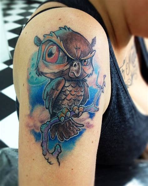 12 Best New School Owl Tattoo Designs Petpress New School Tattoo