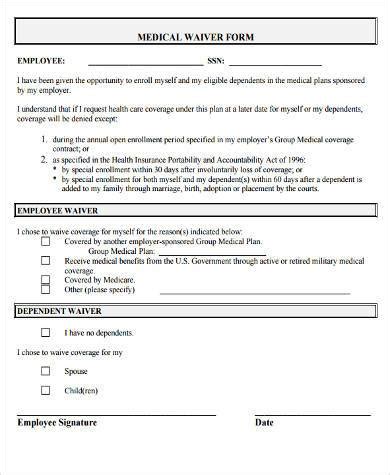 International students, only) coverage while enrolled at a ut system institution. FREE 9+ Sample Employee Waiver Forms in PDF | MS Word