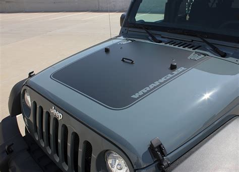 2007 2017 Jeep Wrangler Outfitter Oem Factory Style Hood Blackout Viny