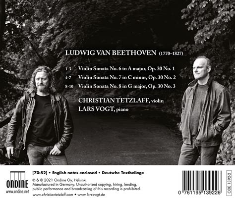 Christian Tetzlaff Lars Vogt Beethoven Violin Sonatas Op 30 2021 Avaxhome