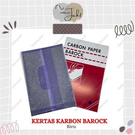 Jual Kertas Karbon Jahit Merk Barock Carbon Paper Barock 1pak