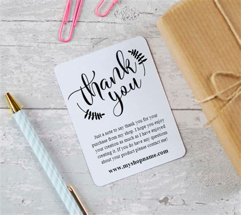 Stationery Templates Paper Party Supplies Instant Thank You Rate Card Etsy Seller Business