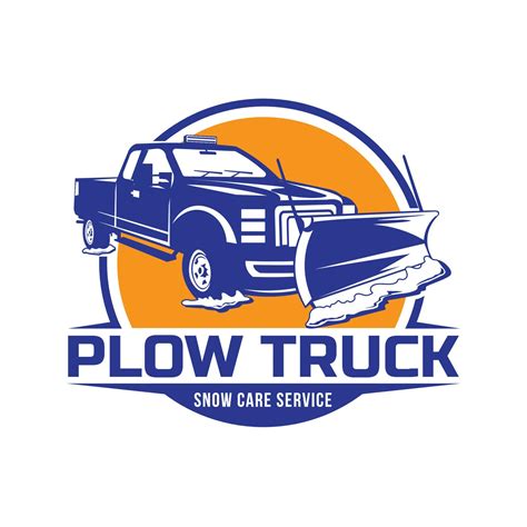 Plow Truck Badge Design Logo Good For Snow Plow Truck Business Company