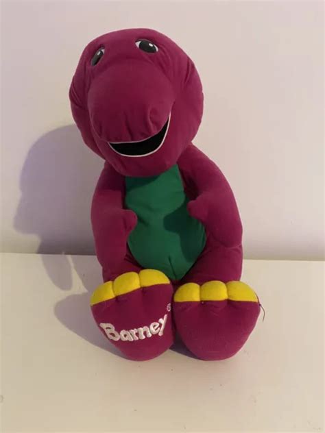 VINTAGE PLAYSKOOL BARNEY The Purple Dinosaur Talking Singing Plush 1996