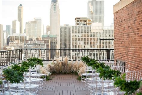 Chicago Rooftop Wedding Aisle Society