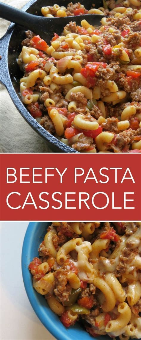 So he put together this chili pasta bake recipe which he later posted on his blog; Beefy Pasta Casserole | Recipe | Ground beef pasta, Beef ...