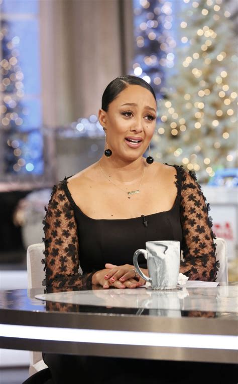 tearful tamera mowry returns to the real after niece s death e news
