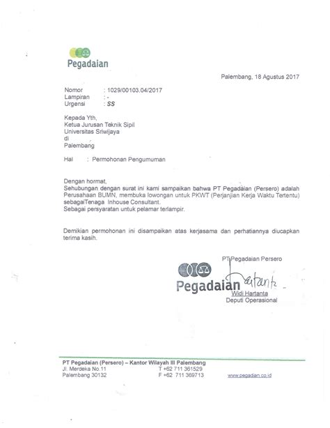 Contoh diatas merupakan contoh surat lamaran pekerjaan di indomaret. Contoh Lamaran Kerja Pegadaian - Berbagai Contoh Materi