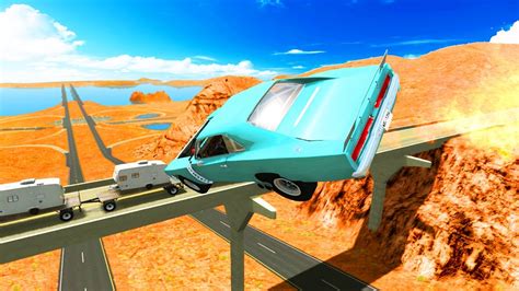 Epic High Speed Jumps 2 Beamng Drive Youtube