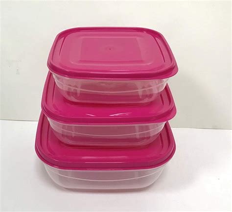 All For You Plastic Food Storage Container Set With Lids Bpa Free Clear