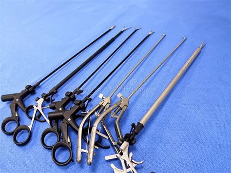 Laparoscopic Surgical Instruments Stock Image Image Of Arranged