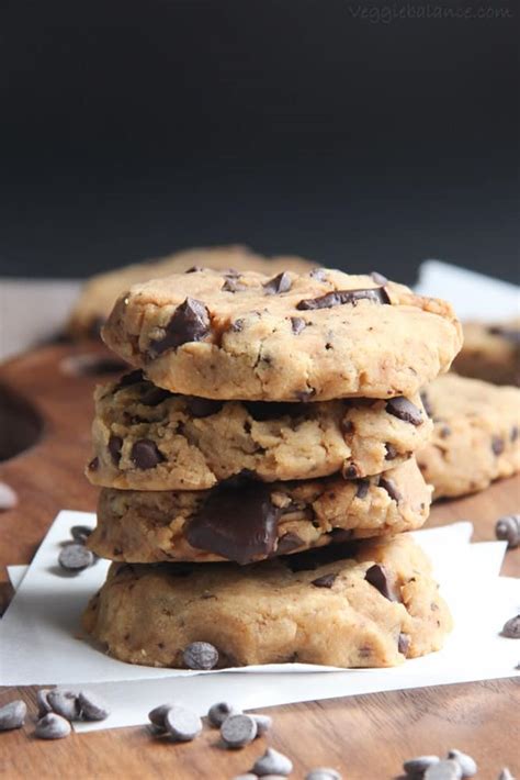 Healthy Chocolate Chip Cookies Gluten Free Vegan Low Sugar